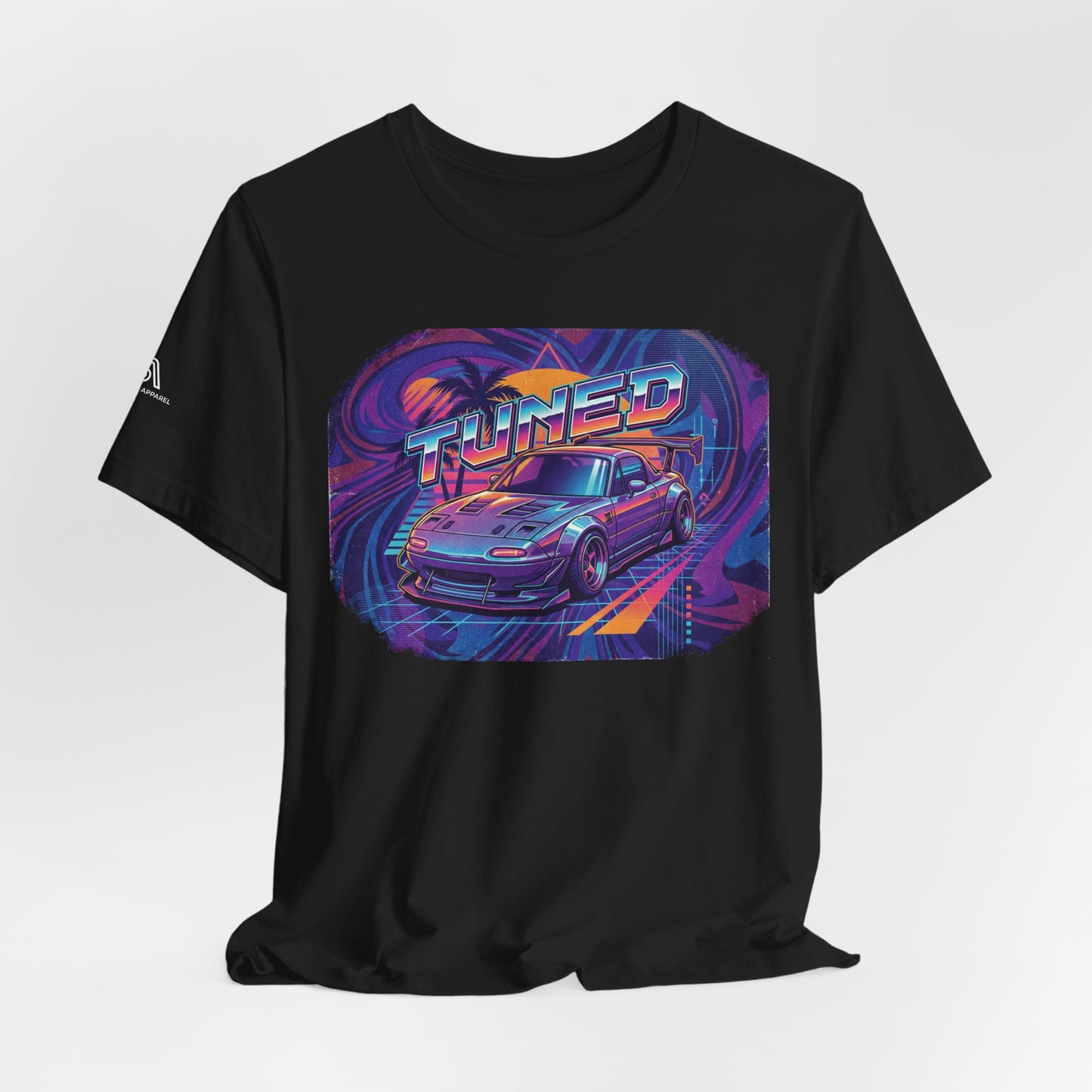 Tuned Car Tee — Retro Vaporwave Racing Graphic Shirt