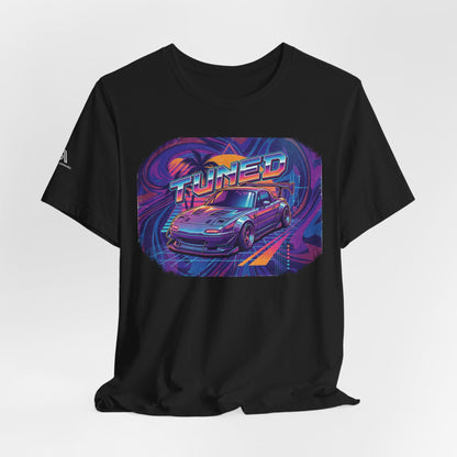 Tuned Car Tee — Retro Vaporwave Racing Graphic Shirt