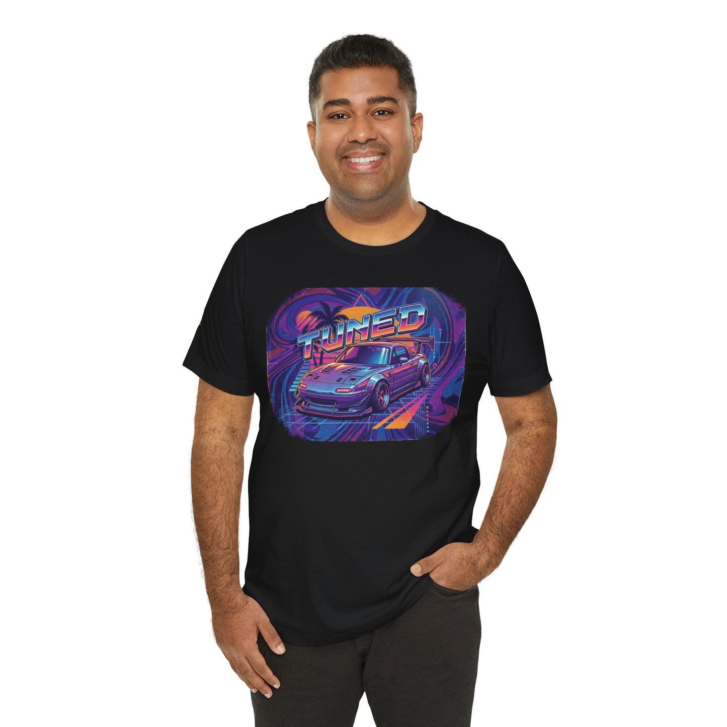 Tuned Car Tee — Retro Vaporwave Racing Graphic Shirt