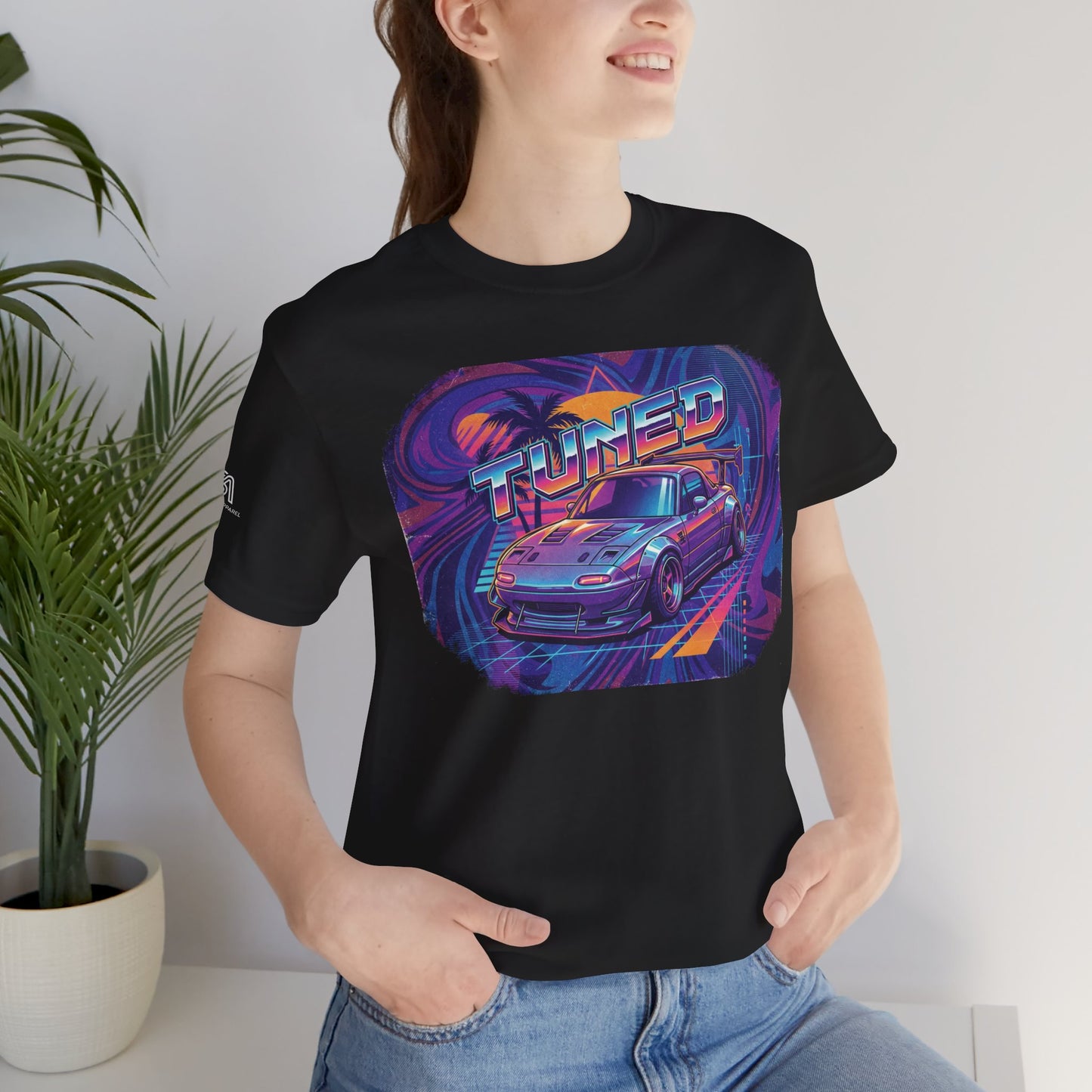 Tuned Car Tee — Retro Vaporwave Racing Graphic Shirt