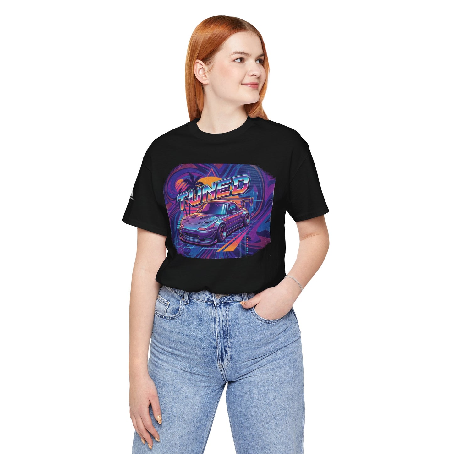 Tuned Car Tee — Retro Vaporwave Racing Graphic Shirt