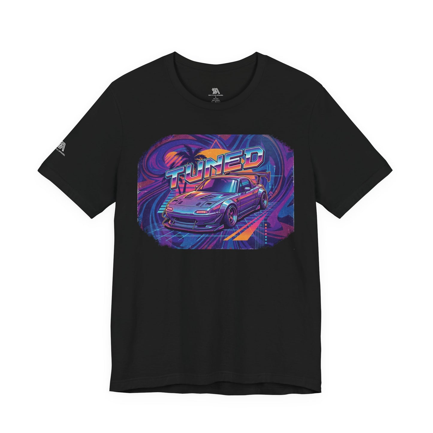 Tuned Car Tee — Retro Vaporwave Racing Graphic Shirt